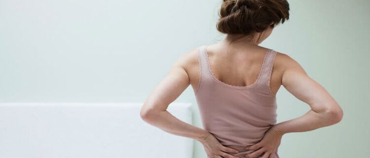 Osteochondrosis of the spine of a woman