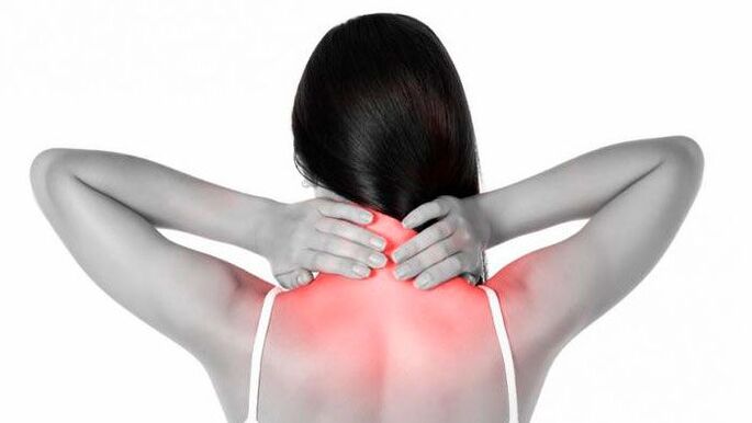 pain in neck and shoulders with cervical osteochondrosis