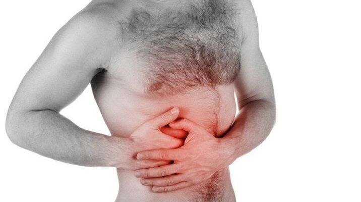 pains in internal organs radiating to the lower back